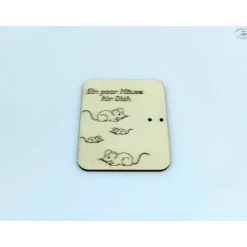 Geldgeschenkkarten aus Holz / Mäuse / Geburtstag / Glückwünsche / Gutschein