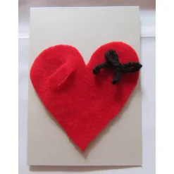 Geldgeschenk-Klappkarte Herz