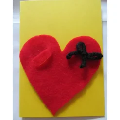 Geldgeschenk-Klappkarte Herz