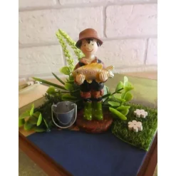 Geldgeschenkverpackung - Angler mit Verzierungen