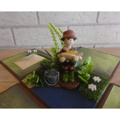 Geldgeschenkverpackung - Angler mit Verzierungen