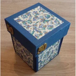 Geldgeschenkverpackung - Goldhochzeit - blau-weiß-gold-rot