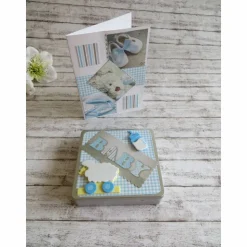 Geldgeschenkverpackung , Gutscheinverpackung zur Geburt, Taufe, Glückwunschkarte