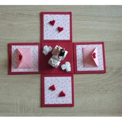 Geldgeschenkverpackung - Hochzeit  - Brautpaar im Auto