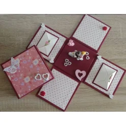 Geldgeschenkverpackung - Hochzeit - Brautpaarfigur auf Vespa