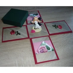 Geldgeschenkverpackung - Hochzeit mit Brautpaarfigur