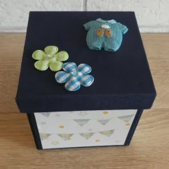 Geldgeschenkverpackung - Kinderzimmer (blau)