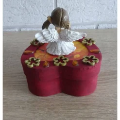 Geldgeschenkverpackung Herz mit Engelchen