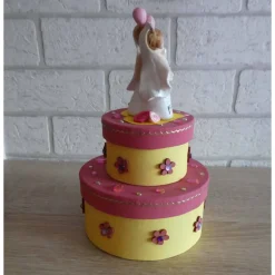 Geldgeschenkverpackung zweistöckige Torte mit Brautpaarfigur - Frauen