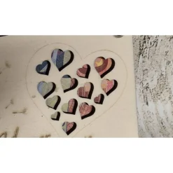 Geldkarte aus Holz mit Herz Gravur – Originelles Geldgeschenk für jeden Anlass