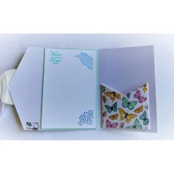 Geldkarte Gutscheinkarte - Geburtstagskarte besondere Form mit Grußtext Handarbeit mit Stampin'up