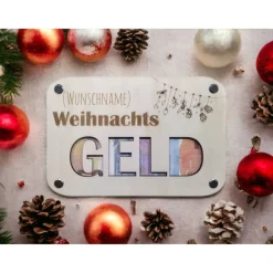 Geldkarte zu Weihnachten / Geldgeschenk für Weihnachten/ personalisierte Geschenkverpackung / besondere Geschenkidee / G