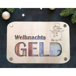 Geldkarte zu Weihnachten / Geldgeschenk für Weihnachten/ personalisierte Geschenkverpackung / besondere Geschenkidee / G