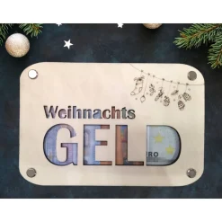 Geldkarte zu Weihnachten / Geldgeschenk für Weihnachten/ personalisierte Geschenkverpackung / besondere Geschenkidee / G