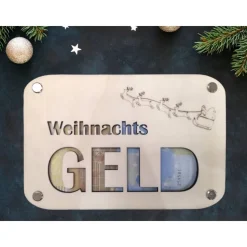 Geldkarte zu Weihnachten / Geldgeschenk für Weihnachten/ personalisierte Geschenkverpackung / besondere Geschenkidee / G