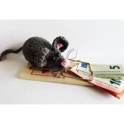 Geldklammer Geldgeschenk-Amigurumi Maus-Geburtstag Ostern Jubiläum Hochzeit Geschenkverpackung