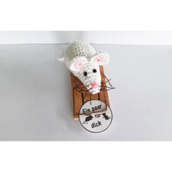 Geldklammer Geldgeschenk-Amigurumi Maus-Geburtstag Ostern Jubiläum Hochzeit Geschenkverpackung
