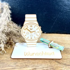 Geldscheinhalter Armbanduhr, Smartwatch, Geldgeschenk, Geburtstag, Geschenk, Wunschtext, Personalisierbar