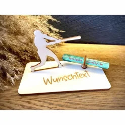 Geldscheinhalter Baseball, Geldgeschenk, Geburtstag, Geschenk, Wunschtext, Personalisierbar
