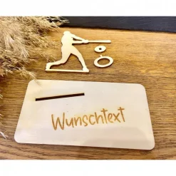 Geldscheinhalter Baseball, Geldgeschenk, Geburtstag, Geschenk, Wunschtext, Personalisierbar