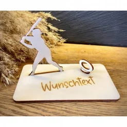 Geldscheinhalter Baseball, Geldgeschenk, Geburtstag, Geschenk, Wunschtext, Personalisierbar