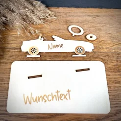 Geldscheinhalter Cabrio, Auto, Geburtstag, Führerschein, Geschenk, Wunschtext, Personalisierbar