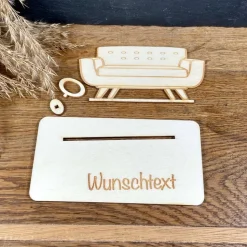 Geldscheinhalter Couch, Sofa, Geldgeschenk, Geburtstag, Geschenk, Wunschtext, Personalisierbar