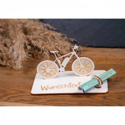 Geldscheinhalter E-Bike, ebike, Fahrrad, Geldgeschenk, Geburtstag, Rad, Geschenk, Wunschtext, Personalisierbar