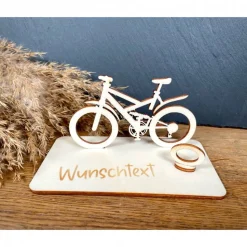 Geldscheinhalter Fahrrad, Geldgeschenk, Geburtstag, Rad, Geschenk, Wunschtext, Personalisierbar