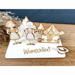 Geldscheinhalter Fest, Dirndl, Geldgeschenk, Geburtstag, Fest, Party, Geschenk, Bayern, Wunschtext, Personalisierbar