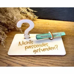 Geldscheinhalter Fragezeichen, Universell, Geldgeschenk, Geburtstag, Geschenk, Wunschtext, Personalisiert