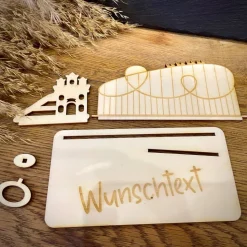 Geldscheinhalter Freizeitpark, Erlebnispark, Geldgeschenk, Geschenk, Wunschtext, Personalisierbar