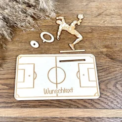 Geldscheinhalter Fußballspieler, Geldgeschenk, Geburtstag, Wunschtext, Personalisierbar