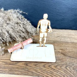 Geldscheinhalter Fußballspieler, Geldgeschenk, Geburtstag, Wunschtext, Personalisierbar