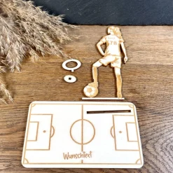 Geldscheinhalter Fußballspielerin, Geldgeschenk, Geburtstag, Wunschtext, Personalisierbar