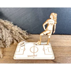 Geldscheinhalter Fußballspielerin, Geldgeschenk, Geburtstag, Wunschtext, Personalisierbar