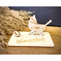 Geldscheinhalter Geburt, Baby, Kinderwagen, Geldgeschenk, Geschenk, Wunschtext, Personalisierbar
