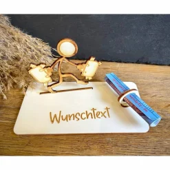 Geldscheinhalter Geldsack, Geld, Stick Figure, Geldgeschenk, Geburtstag, Hochzeit, Jubiläum, Geschenk, Wunschtext, Perso