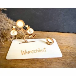 Geldscheinhalter Geldsack, Geld, Stick Figure, Geldgeschenk, Geburtstag, Hochzeit, Jubiläum, Geschenk, Wunschtext, Perso