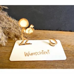 Geldscheinhalter Geldsack, Geld, Stick Figure, Geldgeschenk, Geburtstag, Hochzeit, Jubiläum, Geschenk, Wunschtext, Perso