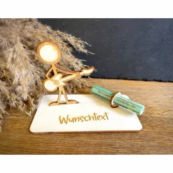 Geldscheinhalter Gitarre, Instrument, Musik, Strichmännchen, Stick Figure, Geldgeschenk, Geburtstag, Geschenk, Wunschtex