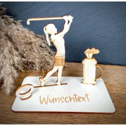 Geldscheinhalter Golf, Golferin, Golfspielerin, Geldgeschenk, Geburtstag, Geschenk, Wunschtext, Personalisierbar