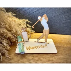 Geldscheinhalter Golf, Golfer, Golfspieler, Geldgeschenk, Geburtstag, Geschenk, Wunschtext, Personalisierbar