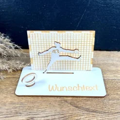 Geldscheinhalter Handball, Handballspieler, Geldgeschenk, Geburtstag, Wunschtext, Personalisierbar