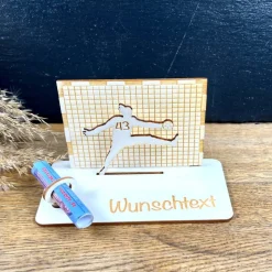 Geldscheinhalter Handball, Handballspieler, Geldgeschenk, Geburtstag, Wunschtext, Personalisierbar