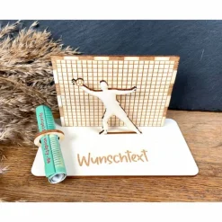 Geldscheinhalter Handball, Handballspieler, Geldgeschenk, Geburtstag, Wunschtext, Personalisierbar