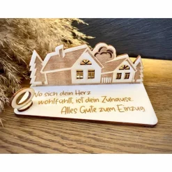 Geldscheinhalter Haus, Hausbau, Einweihung, Richtfest, Geburtstag, Geschenk, Wunschtext, Personalisierbar