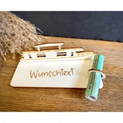 Geldscheinhalter Hausboot, Boot, Schiff, Urlaub, Reise, Geldgeschenk, Geburtstag, Geschenk, Wunschtext, Personalisierbar