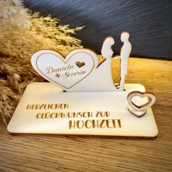 Geldscheinhalter Hochzeit, Hochzeitspaar, Herz, Geldgeschenk, Geschenk, Wunschtext, Personalisierbar