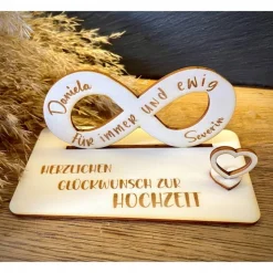 Geldscheinhalter Hochzeit, Hochzeitspaar, Herz, Unendlich, Infinity, Geldgeschenk, Geschenk, Wunschtext, Personalisierba